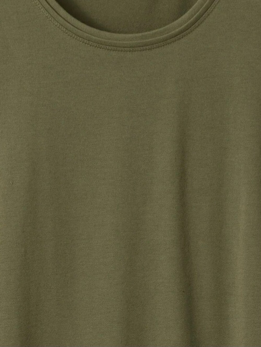 Madewell The Perfect Crewneck Tee in Allday Jersey. Color Olive. Size 2X - Picture 2 of 2